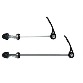 Zetatau Quick Release Skewers Bicycle Axle Front Rear Skewers Rod Steel Wheel +10 pcs Spring Replacements for Road Bike Mountain Bike Black