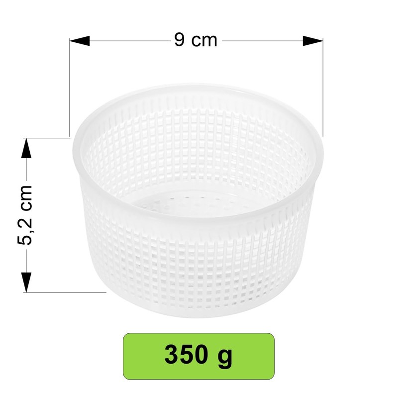 AlcoFermBrew 10 x Käseform 9x5.2cm - 0.35kg - Caciotta –