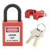 Circuit Breaker Lockout Device Brass 25mm Shackle Nylon Padlock for