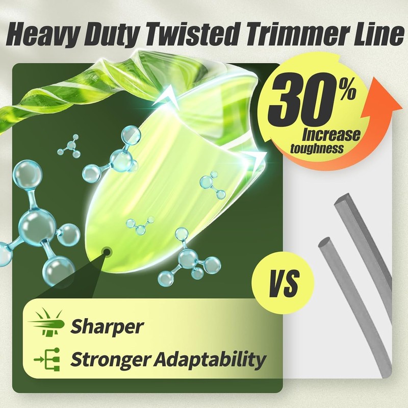 Weed Eater String, 095 Trimmer Line of 1160-Feet(3 1/2LB), Trimmer