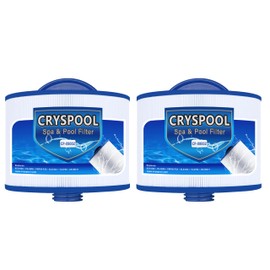 Cryspool® 08002 Filter with 2" SAE Thread Compatible with PBF35, PBF50-F2S, 10-2785 Bullfrog Spa Filter, 8CH-950, FC-0536, XLS-834, 15052, AK-90311, 2 Pack