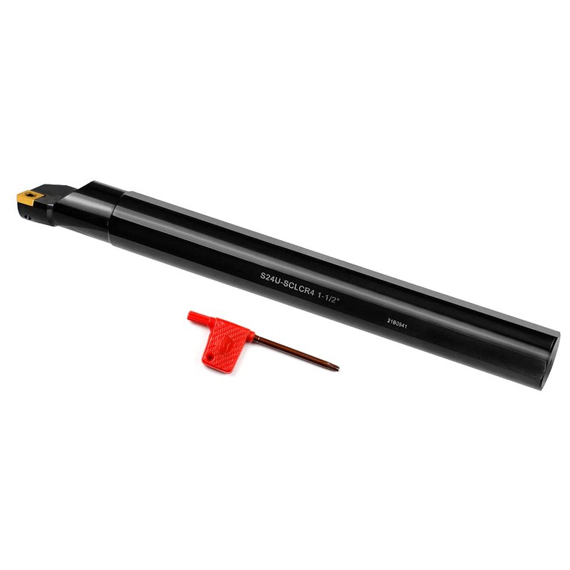 OSCARBIDE 1-1/2"x14" Indexable Boring Bar,1-1/2" Shank, 14" Overall Length, Right-Hand