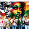 Juneteenth Photo Backdrop Happy Juneteenth Banner Pan African American 19th