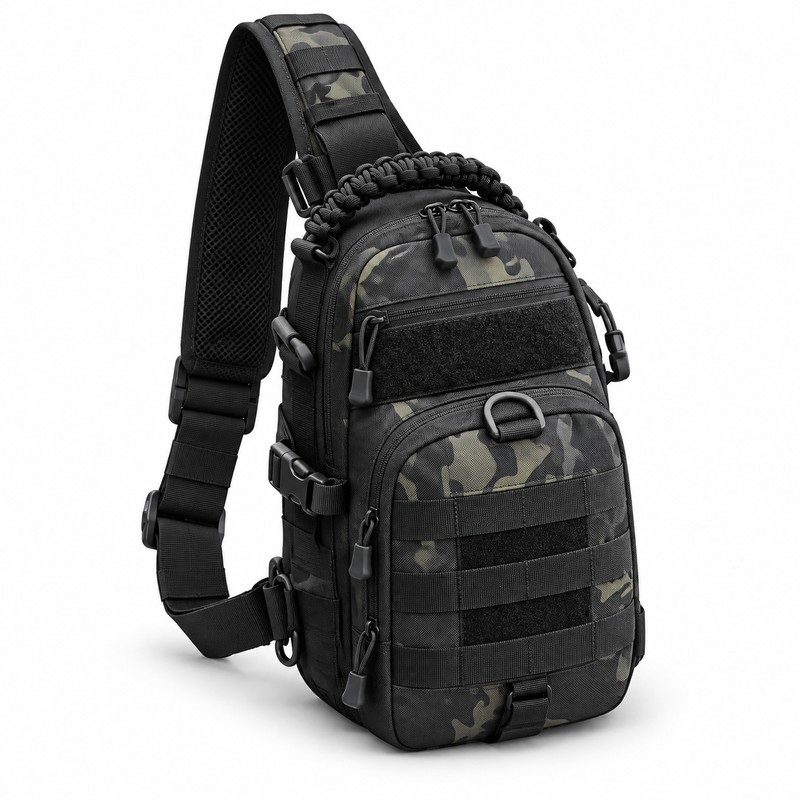 Outdoor Camping Chest Bag – Tactical Sling Backpack with Adjustable