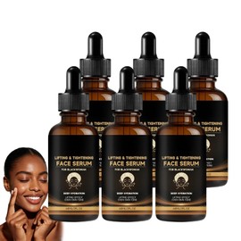Sérum protector de la piel para mujeres negras, sérum protector de la piel con ácido hialurónico para eliminar ojeras, rellenar arrugas y líneas de expresión, hidratar e iluminar la piel para. (6PCS)