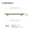 goldenwarm 10 Pack Champagne Bronze Cabinet Pulls Kitchen Cupboard Handles