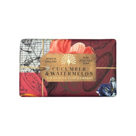 The English Soap Company Cucumber & Watermelon Anniversary Collection Wrapped Soap Bar 190g