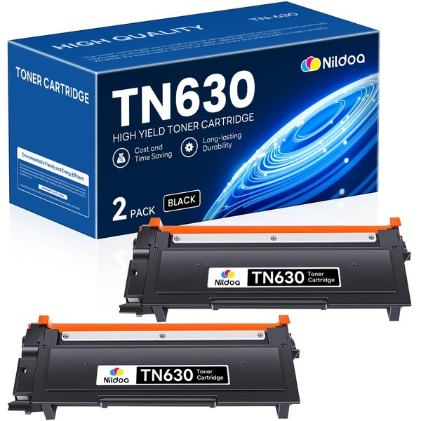 TN630 Toner Cartridge Black Replacement for Brother TN-630 HL-L2300D HL-L2380DW