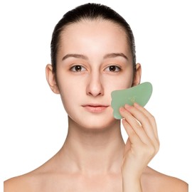 Casa Plate, Natural Stone Gua Sha Stiffness, Face Massager, Scatter Plate, Mina Heal for Face