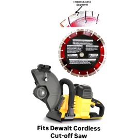 pro right industry 9'' Premium Diamond blade fits 9 inch Dewalt cordless Brushless cut off saw - 1