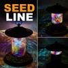 Solar Bird Feeder with Stained Glass, Easy Clean and Top