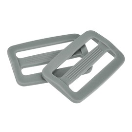 sourcing map 25Pcs Plastic Slide Buckle, 4/5" Tri-Glides Slides, Adjustable Webbing Buckles Fasteners for Backpack Purse Belt Webbing Strap, Gray