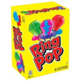 Ring Pop 4 PACK - Ring Pop Kosher Bulk Candy Lollipop Variety Party Pack - 40 Count
