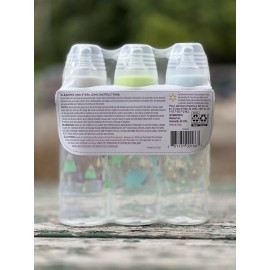 Parent's Choice 3-Pack PARENTS CHOICE Standard Neck Baby Bottles, 0+ Months, Slow Flow 9 fl oz