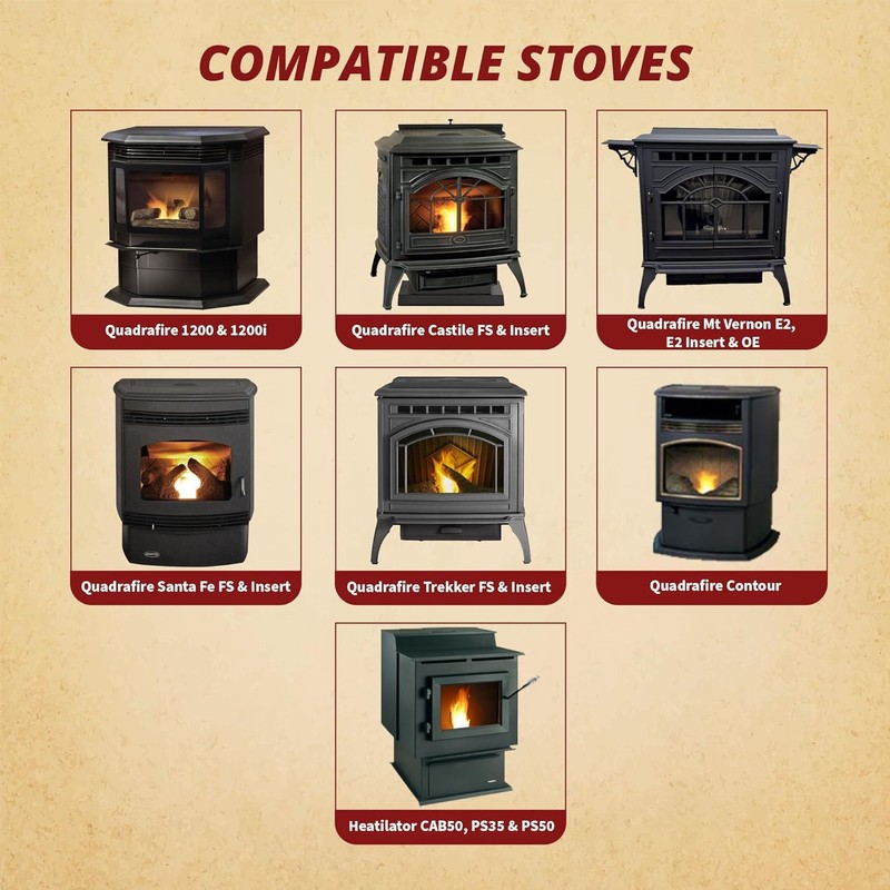 Quadrafire Auger Feed Motor Replacement - Fits CAB50 PS35 PS50