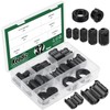 Keadic 32Pcs Clip-on Ferrite Ring Core RFI EMI Noise Suppressor