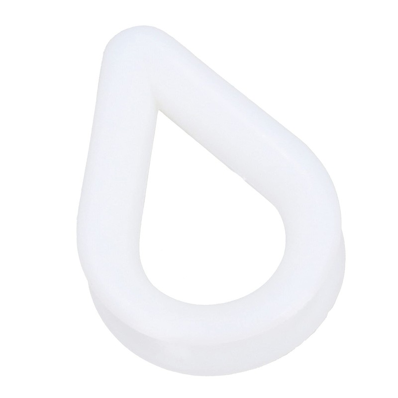 2 PACK White Nylon Rope Splice Thimble 6mm Rope Spliced