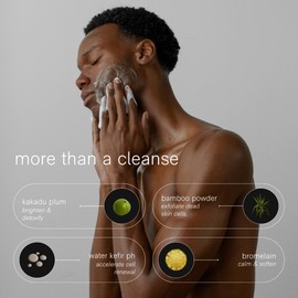 Jack Henry Hydrating Facial Cleanser (6.6 fl oz) - Kakadu Plum Face Cleanser - Coriander & Hyaluronic Acid- Luxurious Creamy Cleanse for Exfoliating Skin