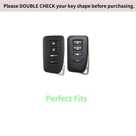 CUIBUKUG for Lexus Key fob Cover Genuine Leather with Keychain,Compatible with Lexus RX ES GS LS NX RS GX LX RC LC Smart Remote