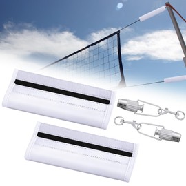 Otoolling 2 Pcs Volleyball Net Tightener Metal Rope Tensioner with 2 Net Lock Covers Heavy Duty Ratchet Tightening System Volleyball Badminton Equipment for Indoor Outdoor Sports