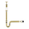 Heixutas Thickened Brass P Trap Set: 1-1/4 P Trap with