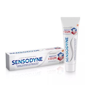 Sensodyne Sensitivity & Gum Whitening Toothpaste,  for Sensitive Teeth 3.4 oz
