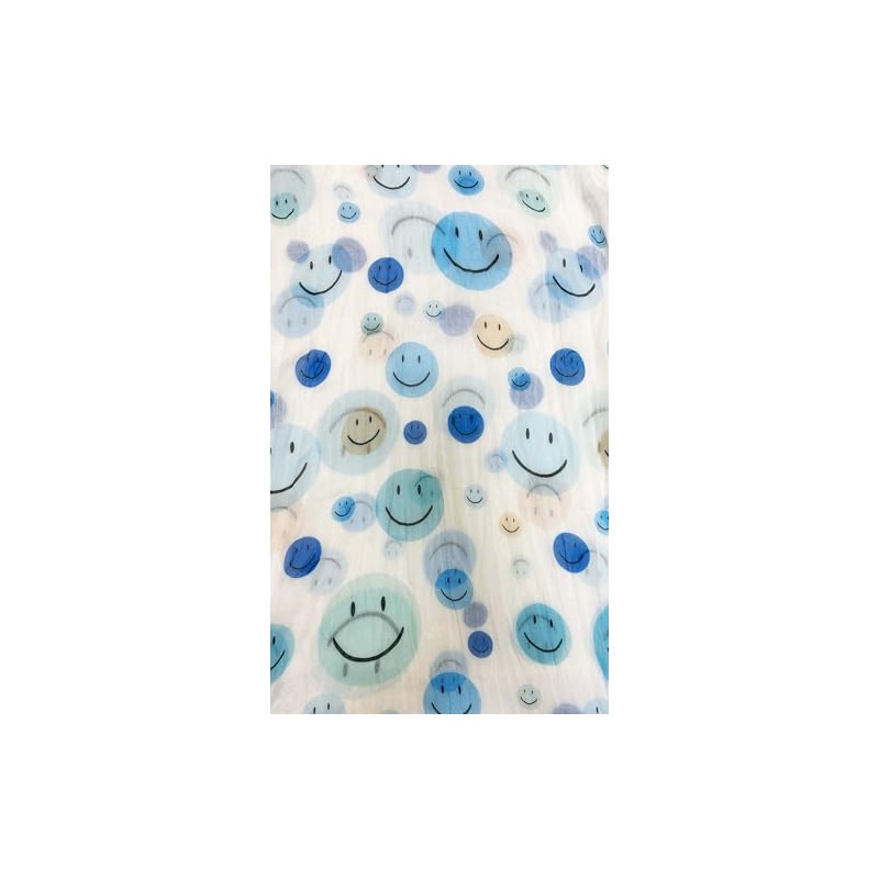 Jeamis Smiley Silk Loop Colour Gradient Spring Round Scarf Unisex