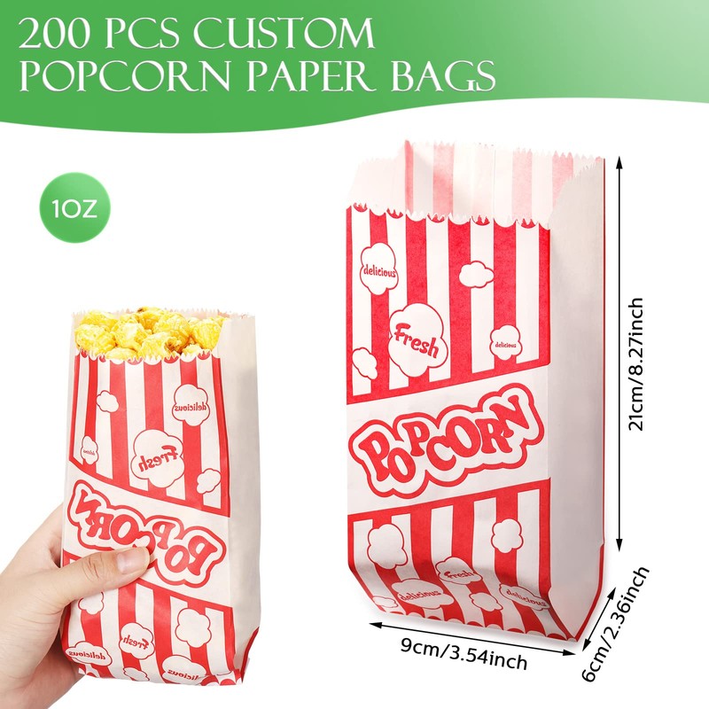 202 Pcs Popcorn Machine Supplies Set, Kernel Sifting Speed Scoop,