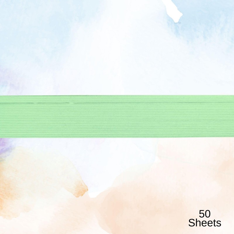 Light Green Card A4 50 Sheets Mint Green Card 160gsm