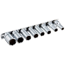 Yamashita Giken Co., Ltd. Kohken 3/8 (9.5 mm) SQ. 6-Sided Semi-Deep Socket Rail Set, 8 Piece Set RS3300X/8