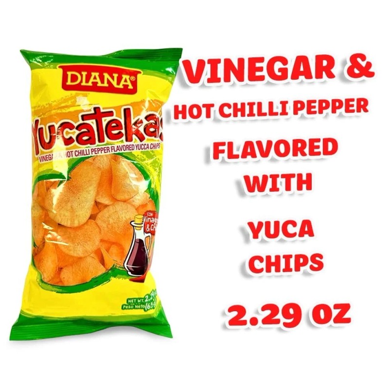 Diana Yucatekas VINEGAR and HOT CHILLI PEPPER 2.29oz Pack of