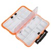 Waterproof Fishing Tackle Box Organizer, Lure Hooks Storage Case Built-in