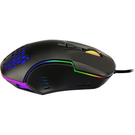 Nextep Mouse Gamer Dragon XT USB 6400 dpi, Base Metalica, RGB, 6 Botones SILENCIOSOS