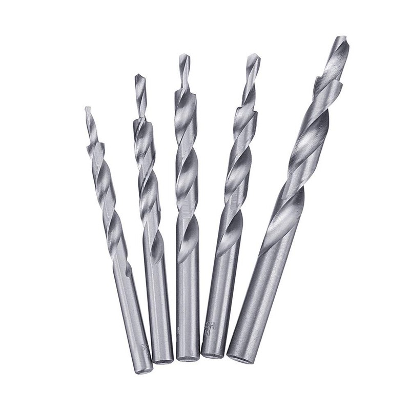 belupai 5 pieces 4-8/5-9/5-10/6-10/8-12 mm HSS twist step drill window