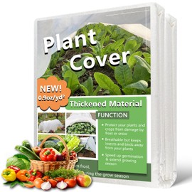 Plant Covers Freeze Protection 7 x 100 Ft, Thick Frost Cloth for Outdoor Plants, Winter Plant Blankets and Frost Covers for Garden Frost Protection, Floating Row Cover