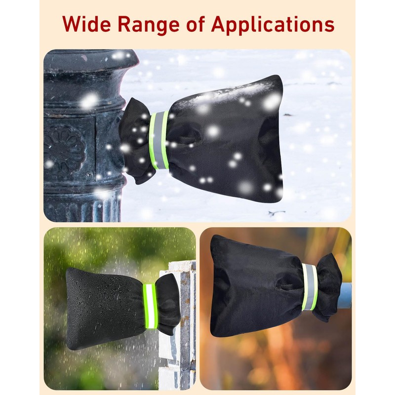 Outdoor Faucet Covers for Winter 3 Pack, Thickened Insulated Pipe