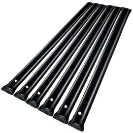 Water Bags for Pool Cover Winter Closing, 0.6mm Thicker Water Tubes Weights for Inground Swimming Pool, 6pack PVC Black Pool Bags with Screw Caps (8ft)