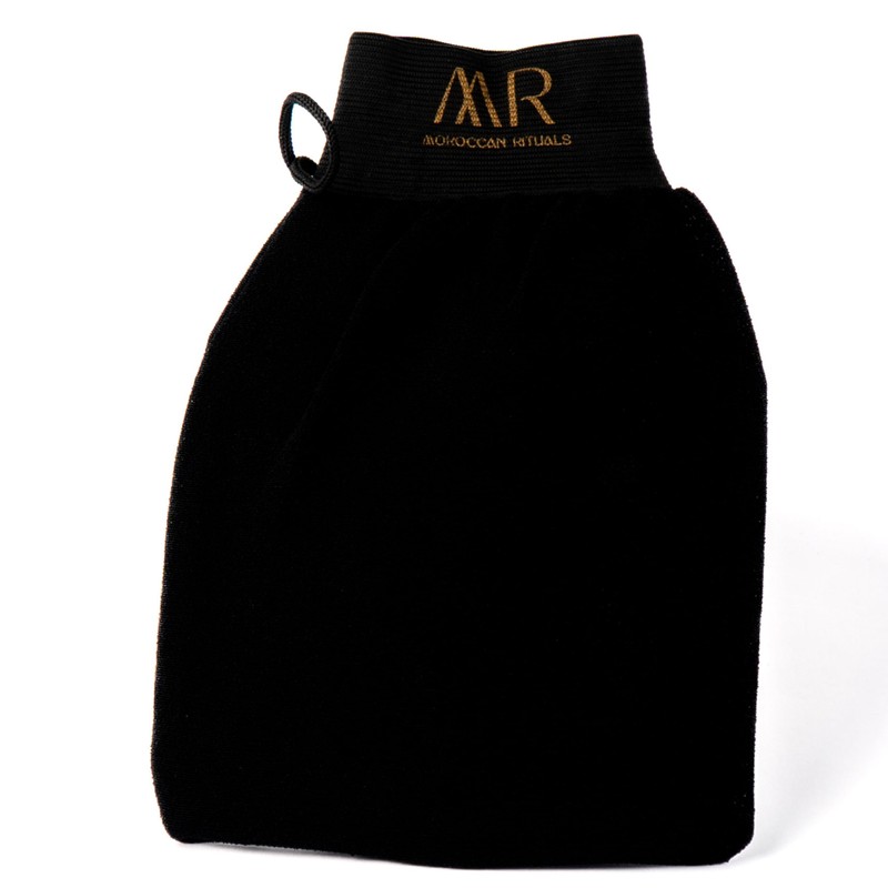Moroccan Rituals Set: Exfoliating Black Soap & Bar with Blue