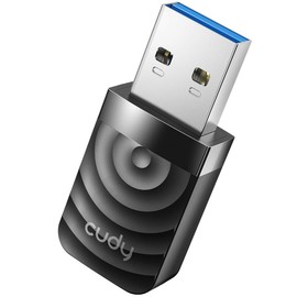 Cudy AC 1300Mbps WiFi USB 3.0 Adapter for PC, USB WiFi Wireless Adapter, 5GHz/2.4GHz, USB 3.0, Compatible with Windows Vista /7/8/8.1/10, Mac OS, Linux