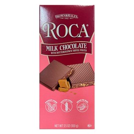 Roca, Milk Chocolate Bars With Buttercrunch Toffee Pieces For Sharing And Gifting Choices, 3.5 Ounce
