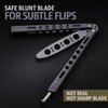 Butterfly Knife - Balisong Trainer - Black Practice Butterfly Trainer