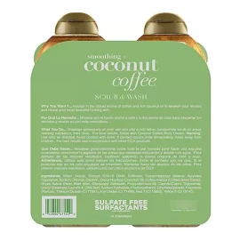 Ogx, Body Wash Y Exfoliante De Coco Y Café 2 Pack