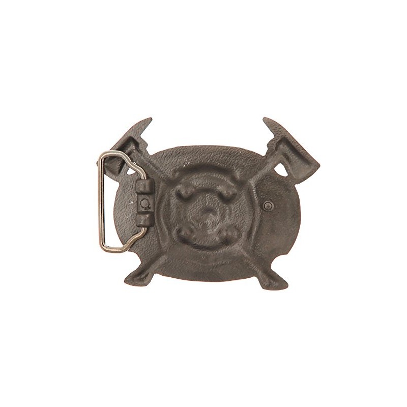 Fire Department FD Firefighter w/Axes Enamel Belt Buckle