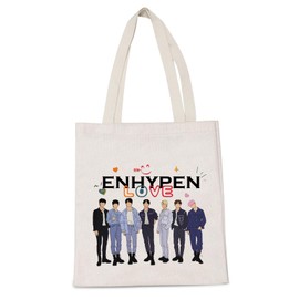 K-POP Music Travel Shopping Bag Kpop Song Lover Reuseble Bag South Korea Star Team Fans Gift (EN LOVE)