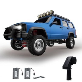 GoolRC RC Rock Crawler, 1:12 Scale Remote Control Car, 2.4Ghz 4WD Off Road RC Truck, All Terrains Climbing Vehicle, RC Car Gifts for Adults, Include 2 Batteries (Blue)
