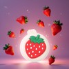 Strawberry Travel Hair Brush, Folding Round Massage Brush with Mini