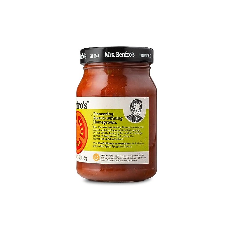 Mrs. Renfro’s Medium Salsa – Gluten Free (16-oz. jars, 4-pack)
