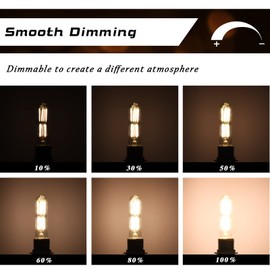 CREATE BRIGHT E26 LED Bulb Neutral Light 4000K T10 Dimmable Light Bulbs 8W Equal 100W Candle Bulb,4.96 in,12 Packs