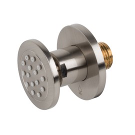 BAI 0169 Adjustable Round Shower Body Jet in Brushed Nickel Finish