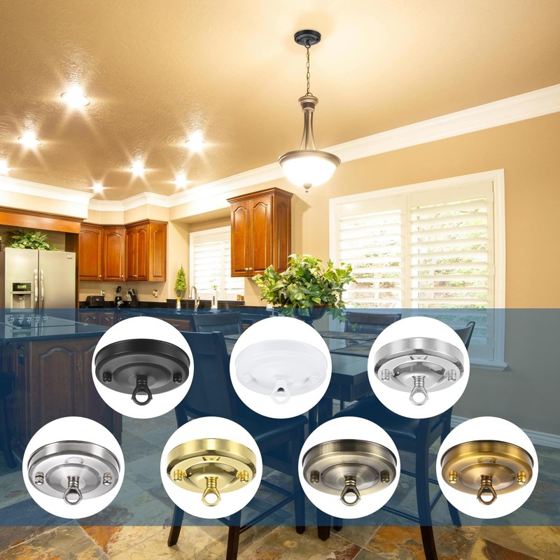 M METERXITY 1-Pack Light Canopy Kit, 4.3" Ceiling Light Cover